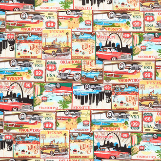 Life's a Kick - Postcards Tan Yardage