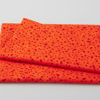 Quilter's Coordinates - Uneven Dots Orange One Yard Cut
