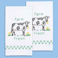Farm Fresh Embroidery Hand Towel Set
