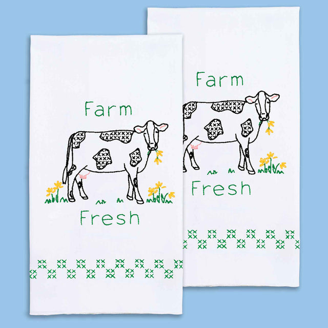 Farm Fresh Embroidery Hand Towel Set Primary Image