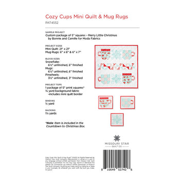Cozy Cups Mini Quilt and Mug Rugs Pattern by Missouri Star Alternative View #1