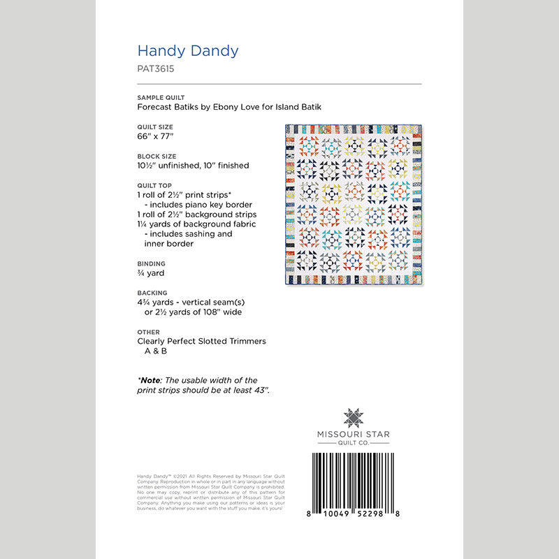 Digital Download - Handy Dandy Quilt Pattern by Missouri Star Alternative View #1