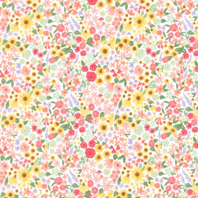 Homemade - Floral White Yardage