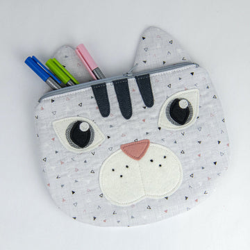 Digital Download - Kitty Cat Zippy Critter Pouch Pattern Alternative View #1
