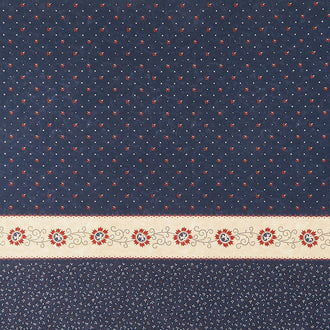 Freedom Road - Celebration Border Blue Multi Yardage