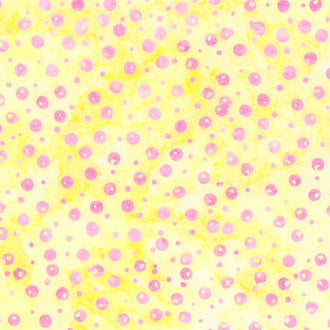 Paisley Got Mod Batiks - Small Dots Yellow Banana Yardage