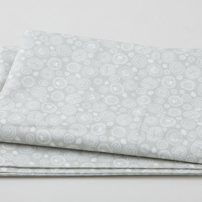Sew Seeds of Love - Circles of Love Gray 2 Yard Cut