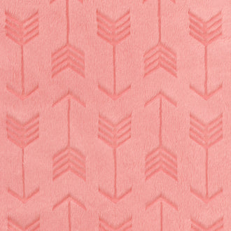 Cuddle® Embossed Arrow - Coral 60" Minky Yardage