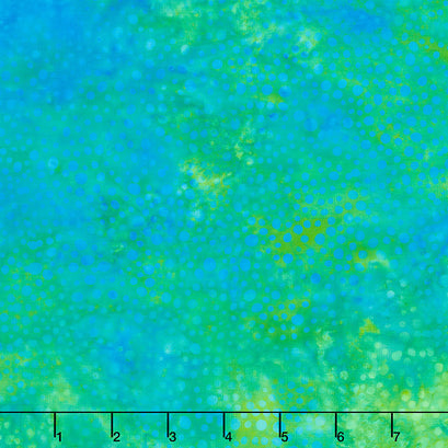 Bits and Pieces Batiks - Dot Teal Aruba Yardage