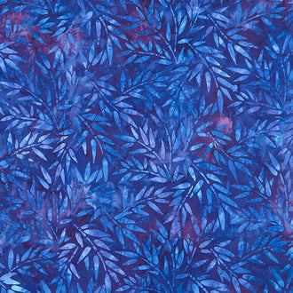 Artisan Batiks - Tranquil Gardens Bamboo Indigo Yardage