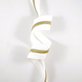 Emmaline #5 Zippers-by-the-Yard - White with Gold