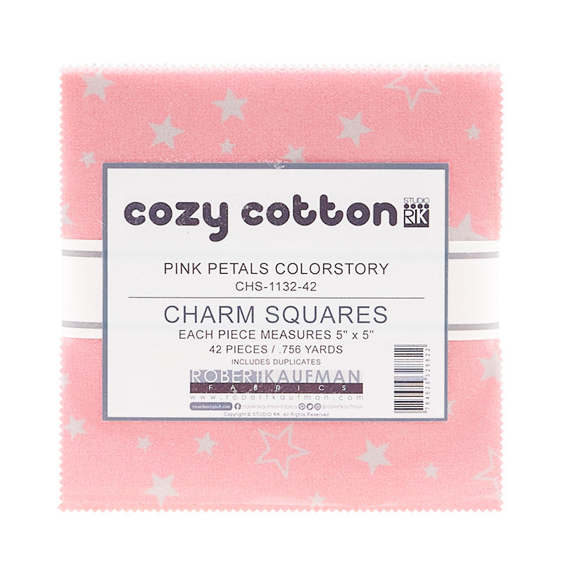 Cozy Cotton Flannels - Pink Petals ColorstoryCharm Pack Alternative View #1