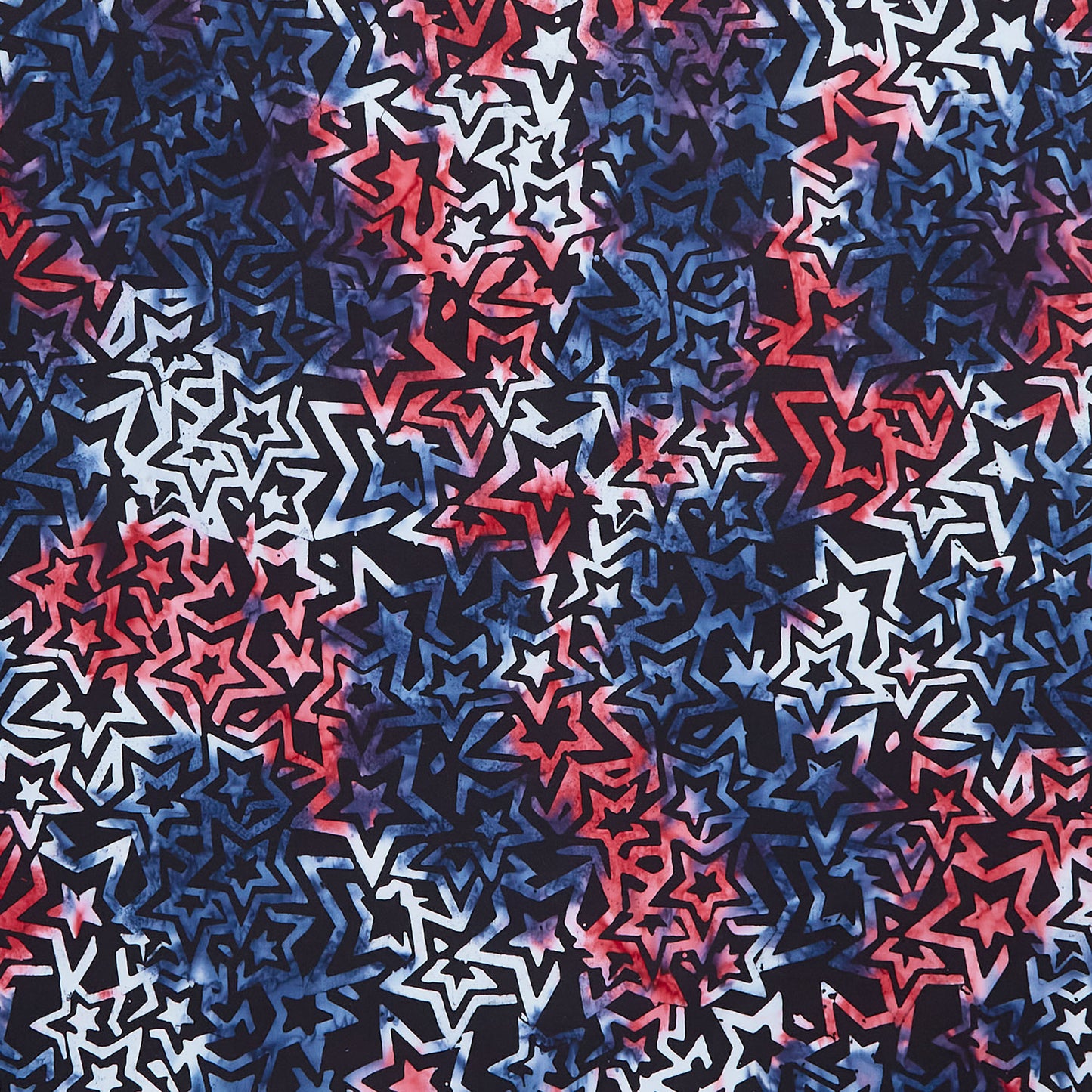 Tonga Batiks - Liberty - Packed Tie Dye Stars Yardage Primary Image