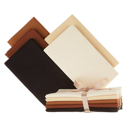 Tan Solids Favorites 5 Piece Fat Quarter Bundle