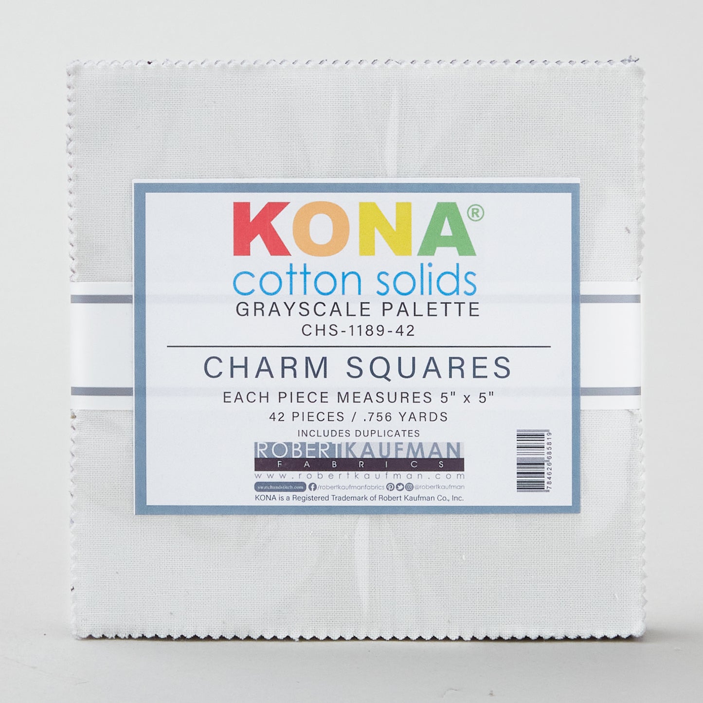 Kona Cotton - Grayscale Palette Charm Pack Alternative View #1