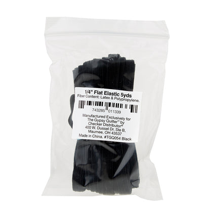 Elastic 1/4" - Black 5 yards