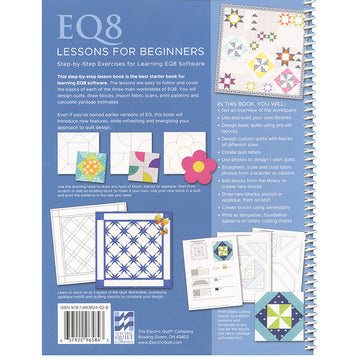 Electric Quilt EQ8 Lessons for Beginners Book
