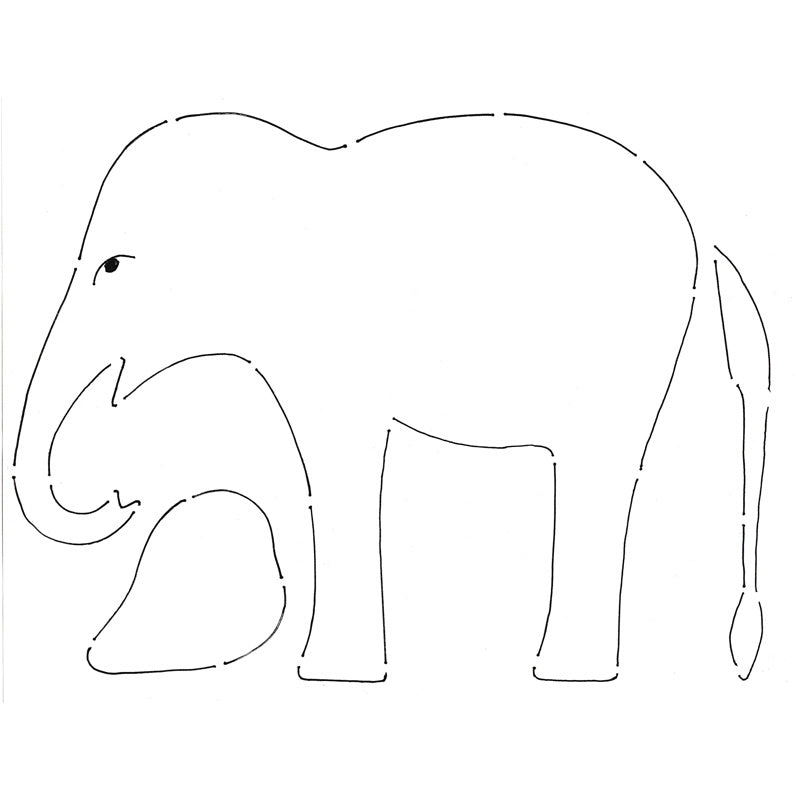 Elephants Stencil