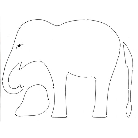 Amazon.com: Ansouyi 16x20 Inches Canvas Wall Art Painting Outline Sketch by  Pen African Elephant Front View Adult Home Decorative Artwork Prints:  Posters & Prints