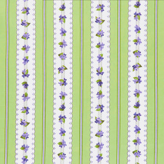Elizabeth - Stripes Green Yardage