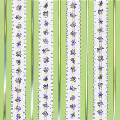 Elizabeth - Stripes Green Yardage
