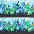 Elysian - Butterfly Border Blue Yardage Primary Image