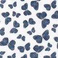 Embrace - Double Gauze Flutter Cobalt/Silver Metallic Yardage
