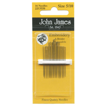 John James Embroidery / Crewel Needles - Assorted Sizes 5/10 (16 ct)
