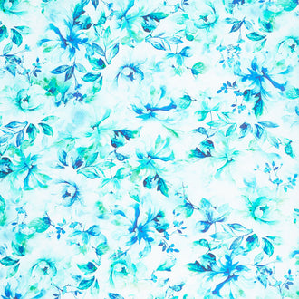 Emma - Teal 108" Wide Backing Yardage