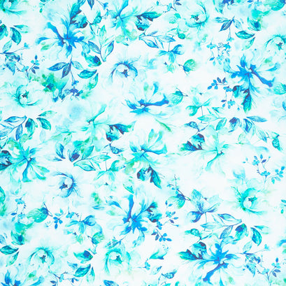Emma - Teal 108" Wide Backing Yardage