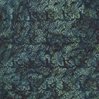 English Manor Batiks - Grapes Dark Forest Yardage