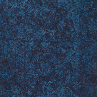 English Manor Batiks - Grapes Midnight Blue Yardage