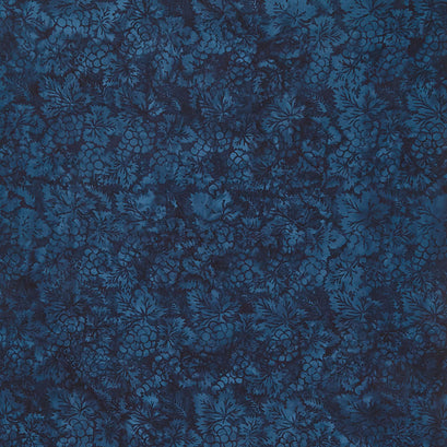 English Manor Batiks - Grapes Midnight Blue Yardage