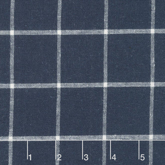 Essex Yarn Dyed Classic Wovens - Check Indigo Yardage