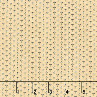 Esther's Heirloom Shirtings - Leafy Rings Cream Yardage