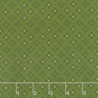 Esther's Heirloom Shirtings - Nine-Patch Clusters Green Yardage