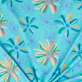 Etta Vee - Knit Flowers Teal Yardage