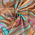 Etta Vee - Rayon Marble Turquoise Yardage