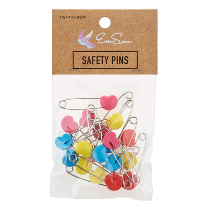 EverSewn Heart Shape Safety Pins 20ct
