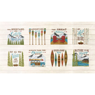 Explore - Outdoors Birch White Panel