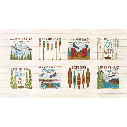 Explore - Outdoors Birch White Panel