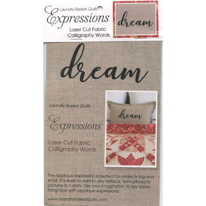 Expressions Laser Cut Fabric Words - Dream Primary Image