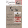 Expressions Laser Cut Fabric Words - Love