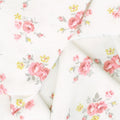 Exquisite - Blooms Cream Metallic Yardage