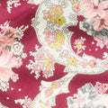 Exquisite - Paisley Burgundy Metallic Yardage Alternative View #1