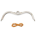 Extra Clasp Curvy Clutch - Silver