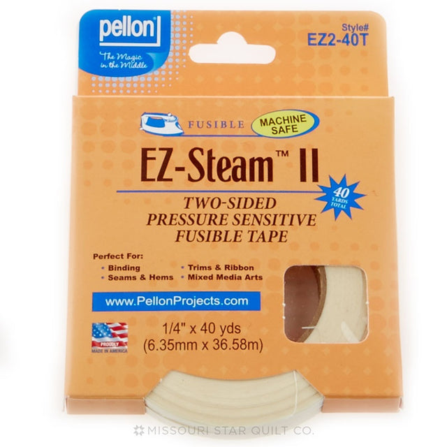 Pellon EZ-Steam II Fusible Web Tape 1/4" x 40 Yard Package