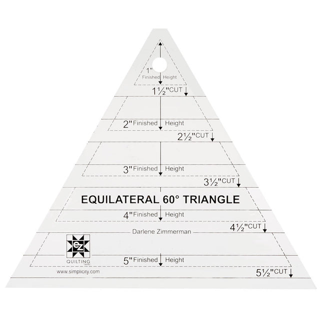 EZ Quilting Equilateral 60º Triangle Ruler