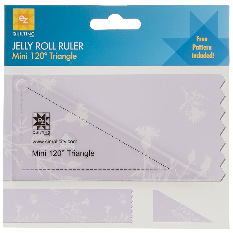 EZ Quilting Jelly Roll Ruler - Mini 120º Triangle Alternative View #1