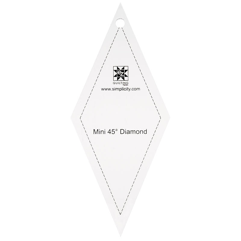 EZ Quilting Jelly Roll Ruler - Mini 45º Diamond